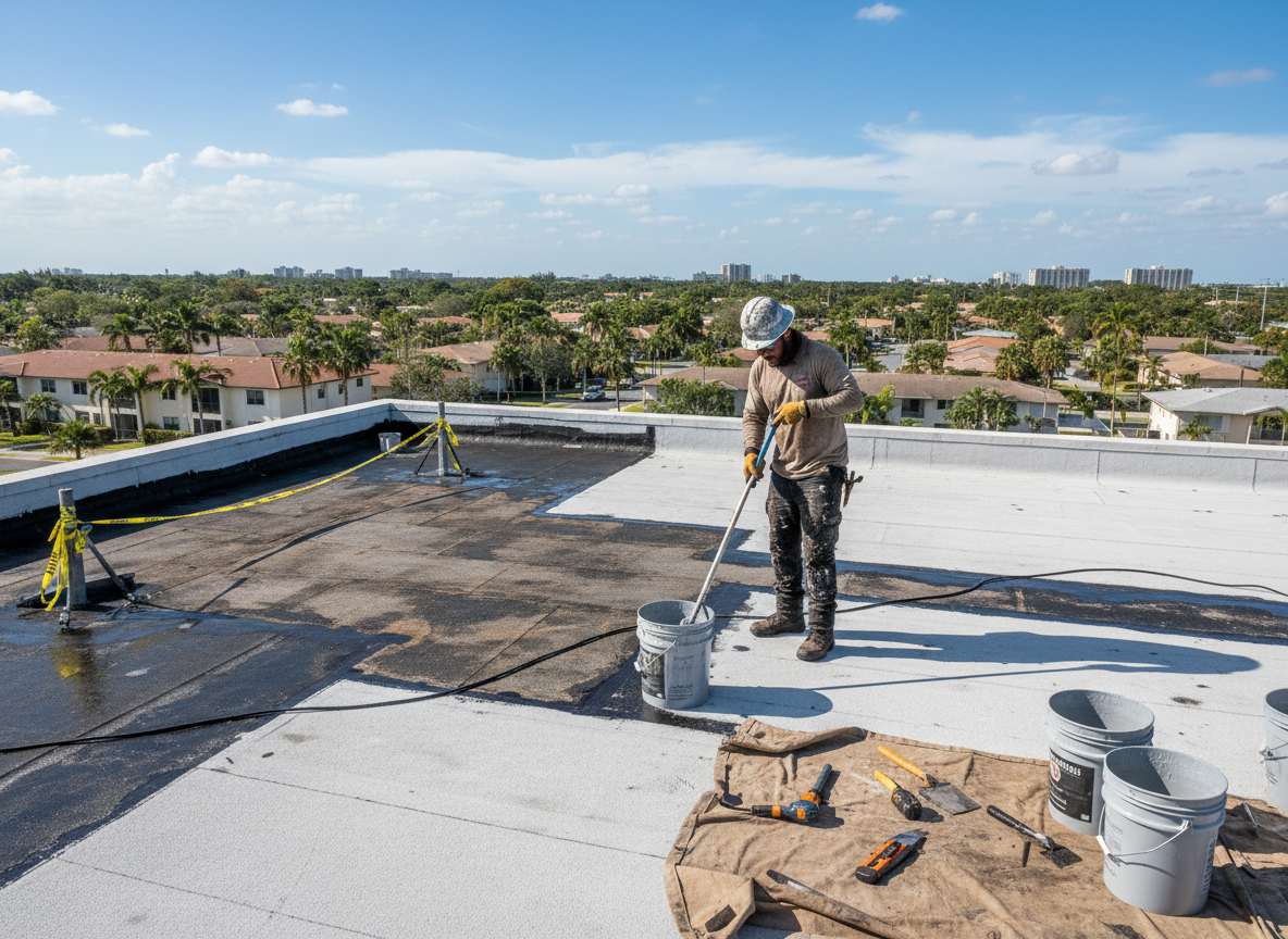 Flat Roof Repair in Tamarac, FL