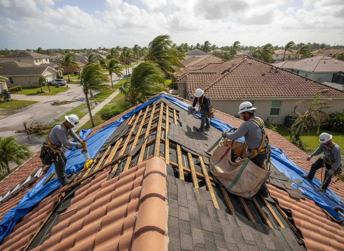 Storm Damage Roof Repair in Tamarac, FL